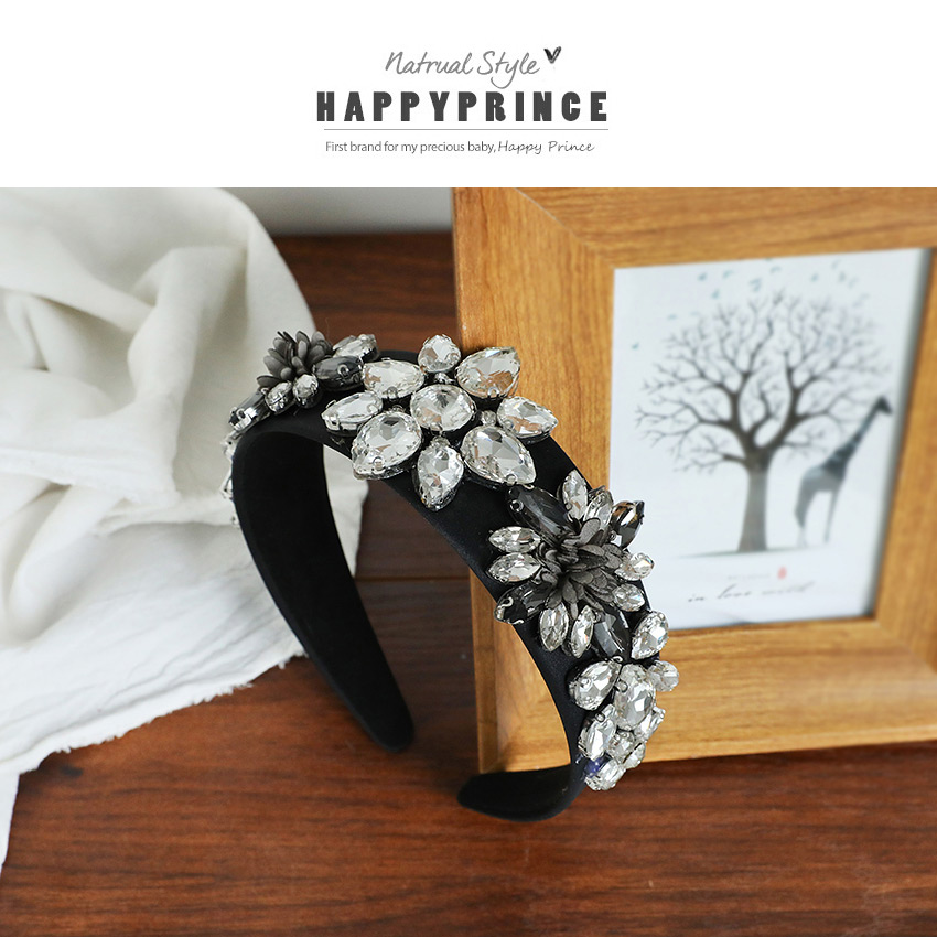 Fashion Silver Flower Headband With Diamonds And Flowers,Head Band