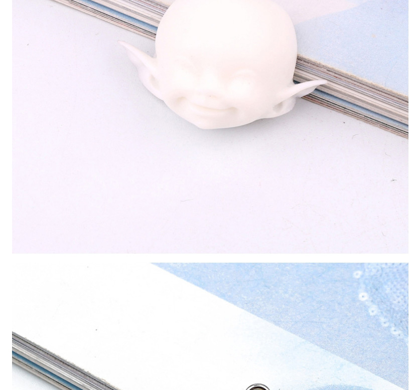 Fashion With Ears White Handmade Transparent Resin Elf Head Doll Accessories,Jewelry Packaging & Displays
