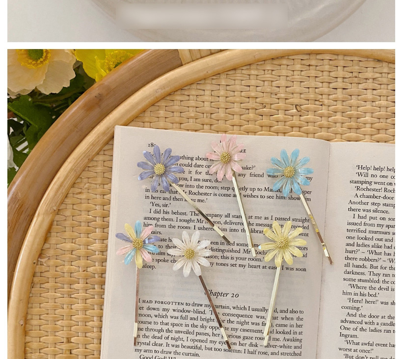 Fashion Color Flower Daisy Element Hairpin,Hairpins