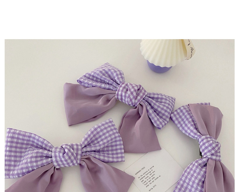 Fashion Section C Purple Super Large Bow Hair Clip,Hairpins