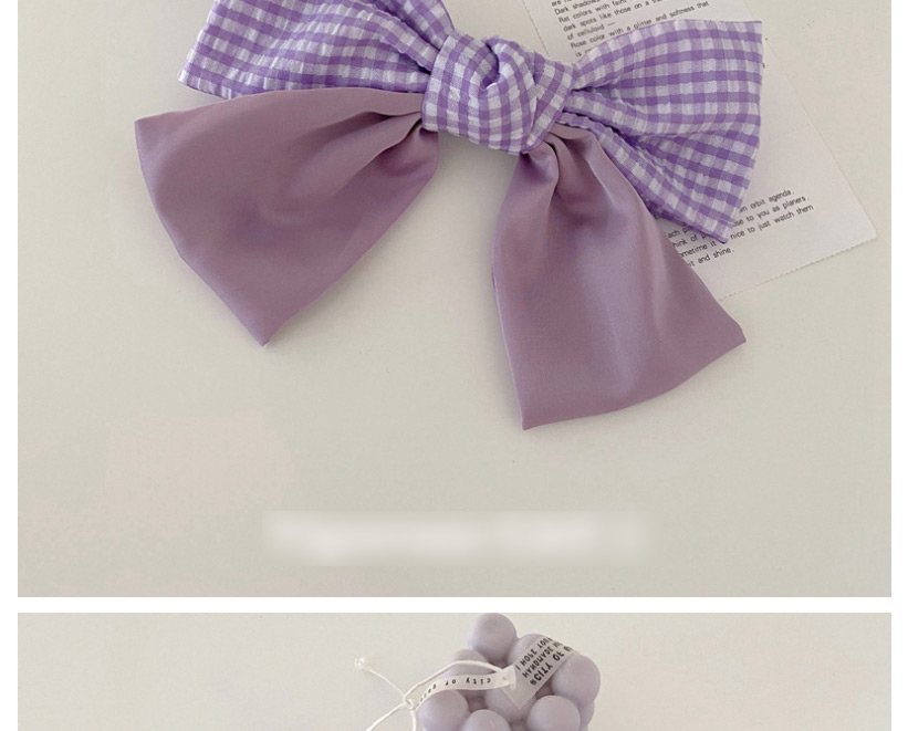Fashion Section C Purple Super Large Bow Hair Clip,Hairpins