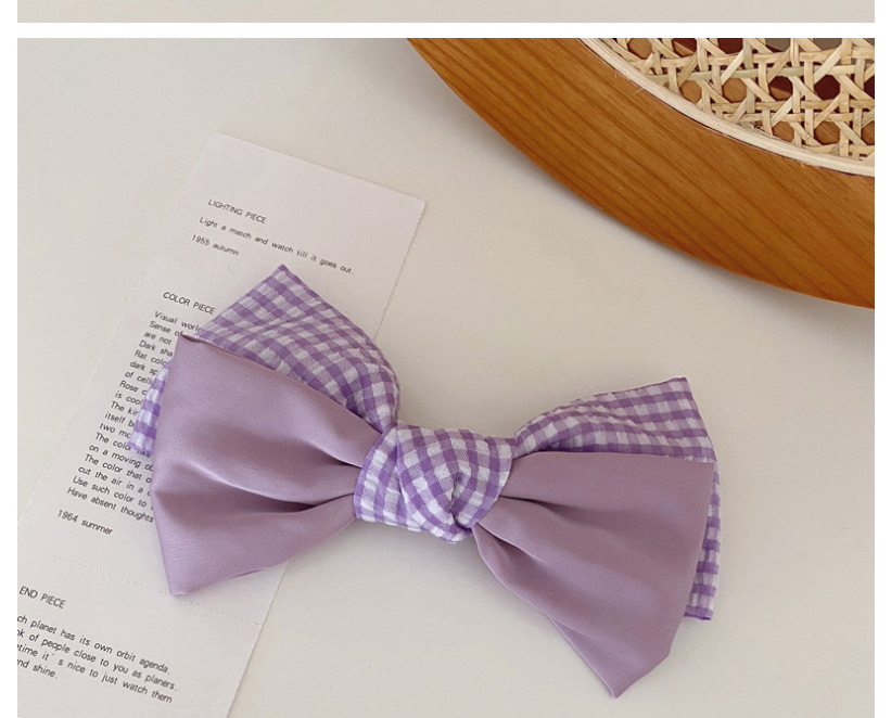 Fashion Section B Purple Super Large Bow Hair Clip,Hairpins