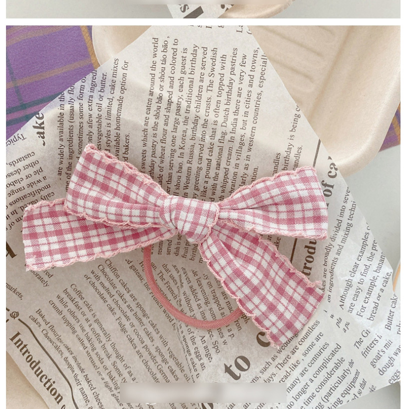 Fashion [hairpin] Large Yellow Bow Plaid Bow Fabric Hairpin Hairpin,Hairpins