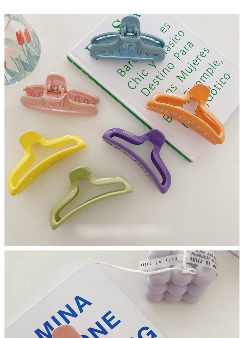 Fashion Gripper Small-lemon Yellow Candy-colored Large Plate Hairpin (single Price),Hairpins