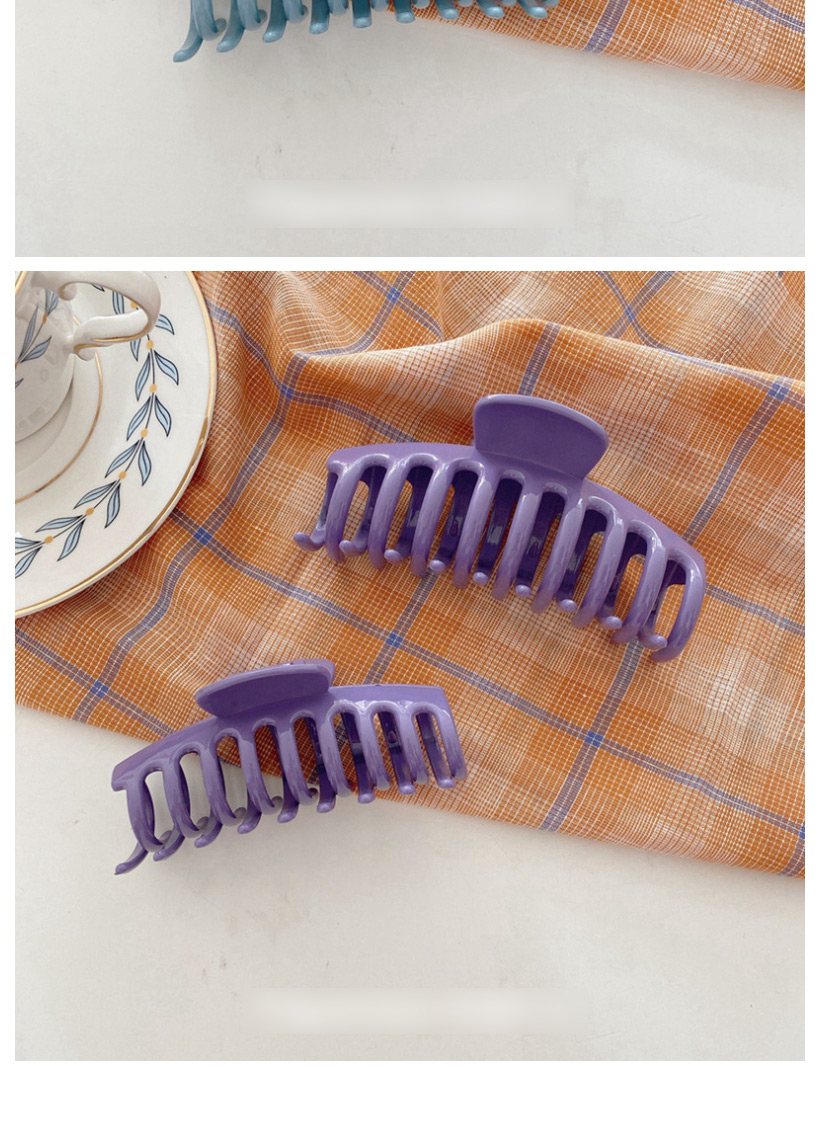 Fashion Grab Clip Large-purple Candy-colored Large Plate Hairpin (single Price),Hairpins