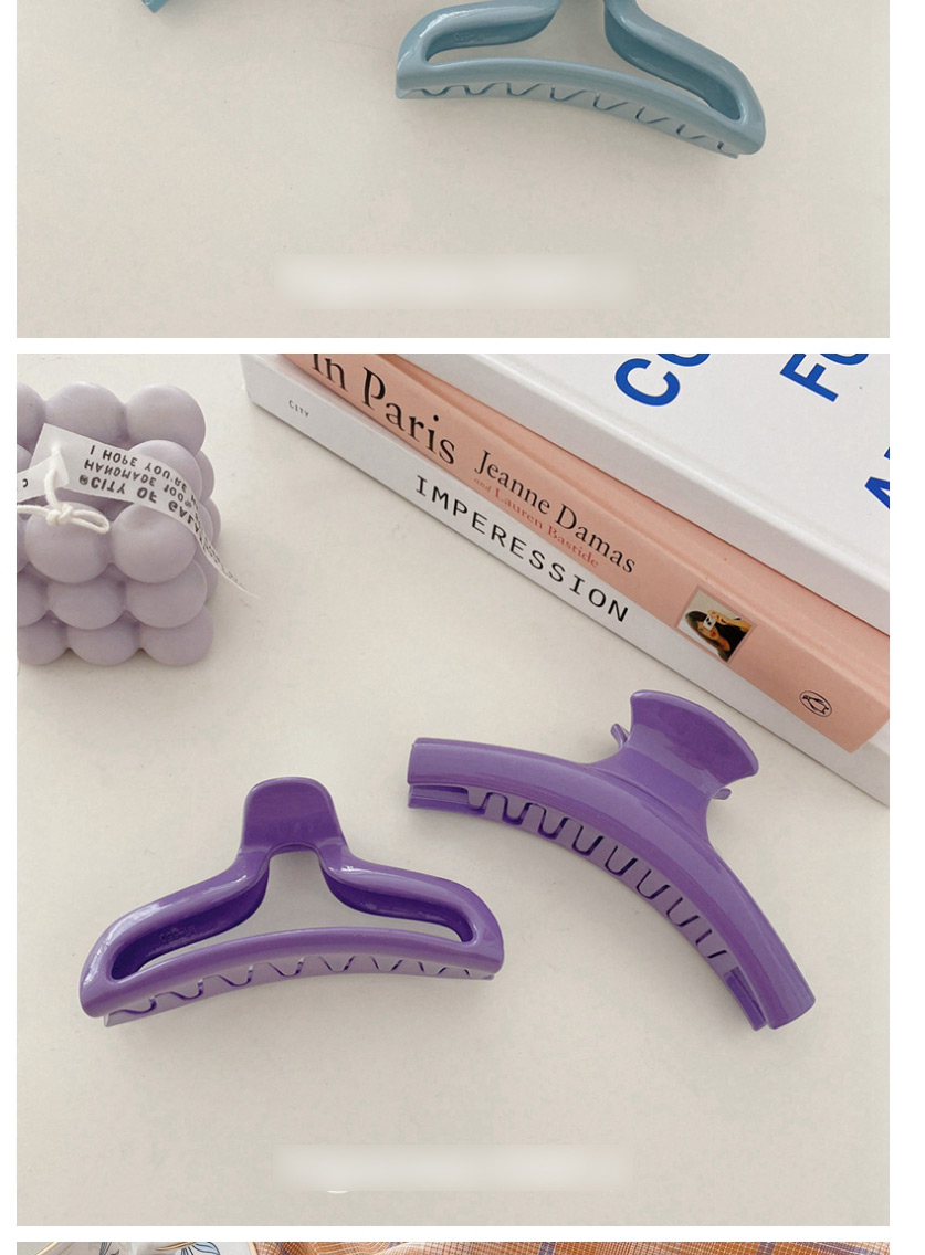 Fashion Grab Clip Large-purple Candy-colored Large Plate Hairpin (single Price),Hairpins