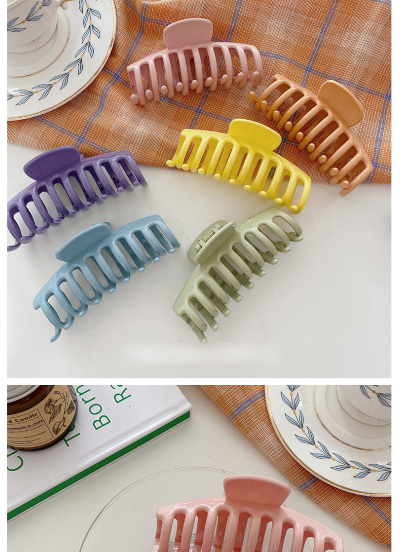 Fashion Grab Clip Trumpet-milk Orange Candy-colored Large Plate Hairpin (single Price),Hairpins