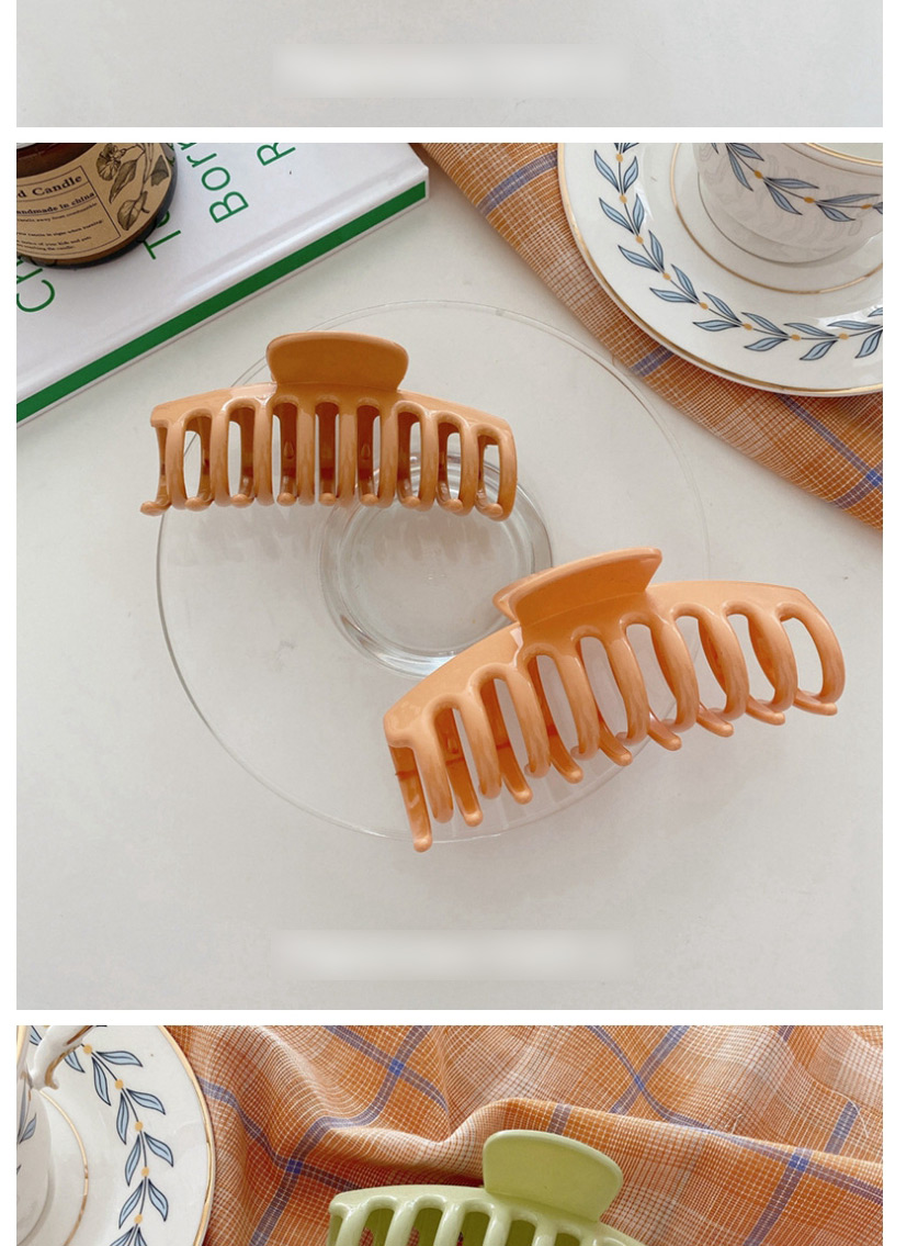Fashion Hollow Clip-milk Orange Candy-colored Large Plate Hairpin (single Price),Hairpins