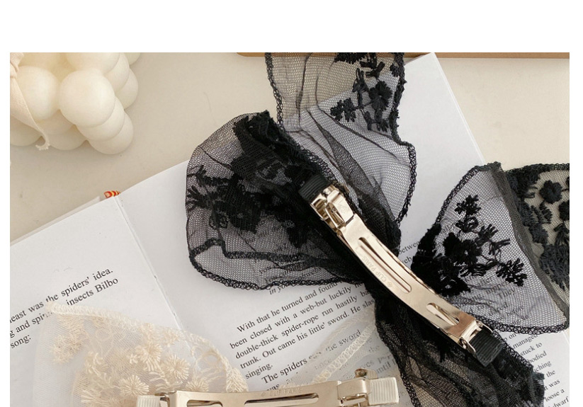 Fashion Black Hairpin Lace Bow Hairpin Hair Rope,Hairpins