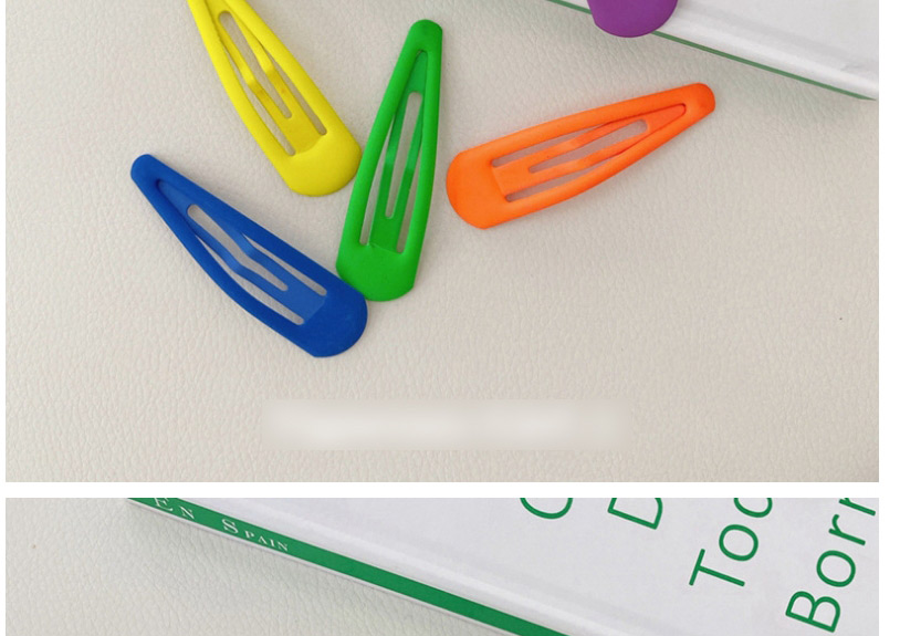 Fashion Fluorescent Color Square-6 Pieces Set Of 6 Fluorescent Hairpins,Hairpins