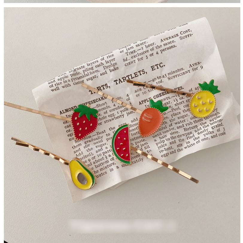 Fashion Strawberry Fruit Avocado Strawberry Clip,Hairpins