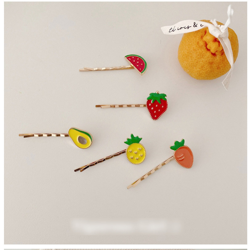 Fashion Pineapple Fruit Avocado Strawberry Clip,Hairpins