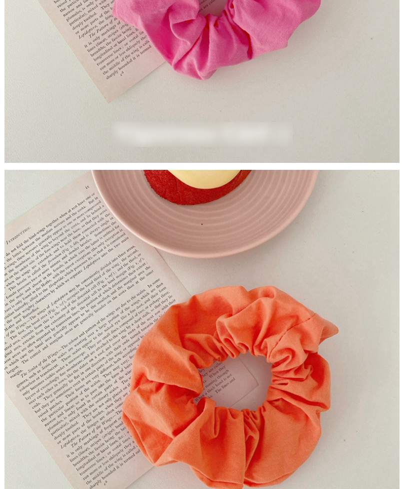 Fashion Orange Colored Cloth Candy Color Hair Ring,Hair Ring