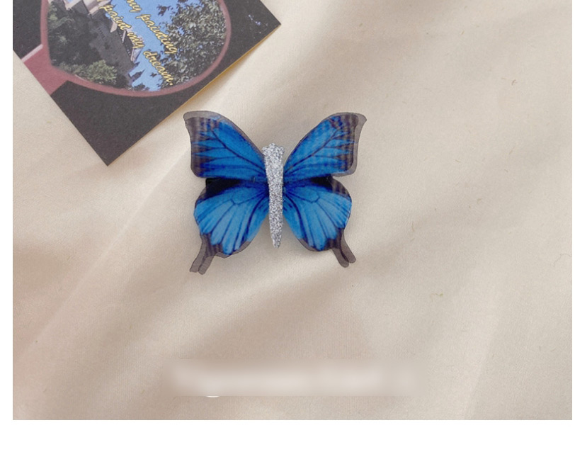 Fashion Type A-blue Butterfly Simulation Issuance,Hairpins
