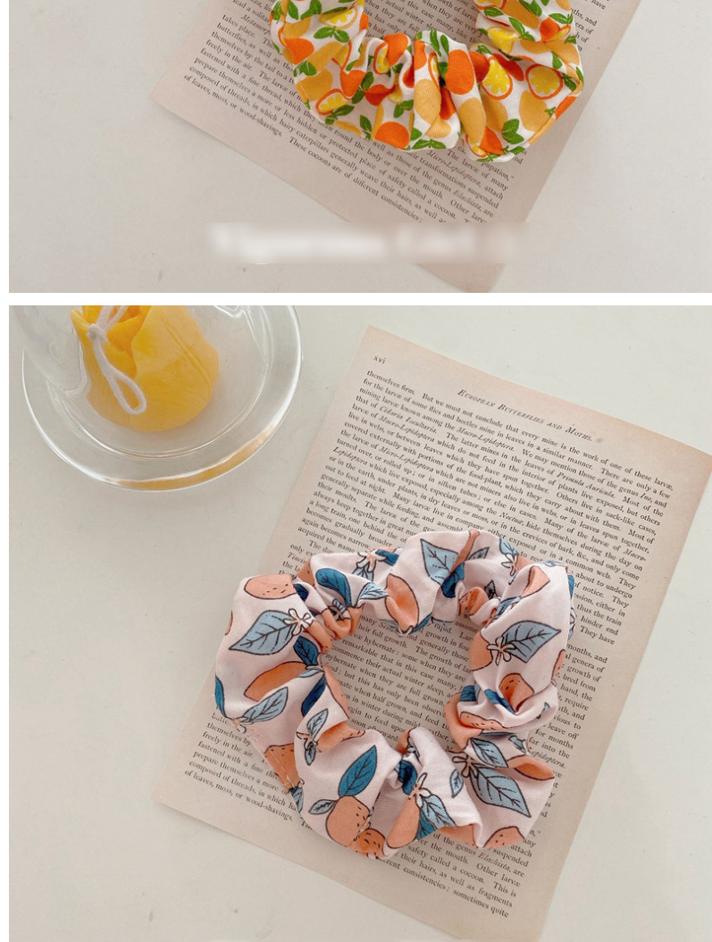 Fashion Foundation Lemon Avocado Peach Fruit Cloth Head Rope,Hair Ring