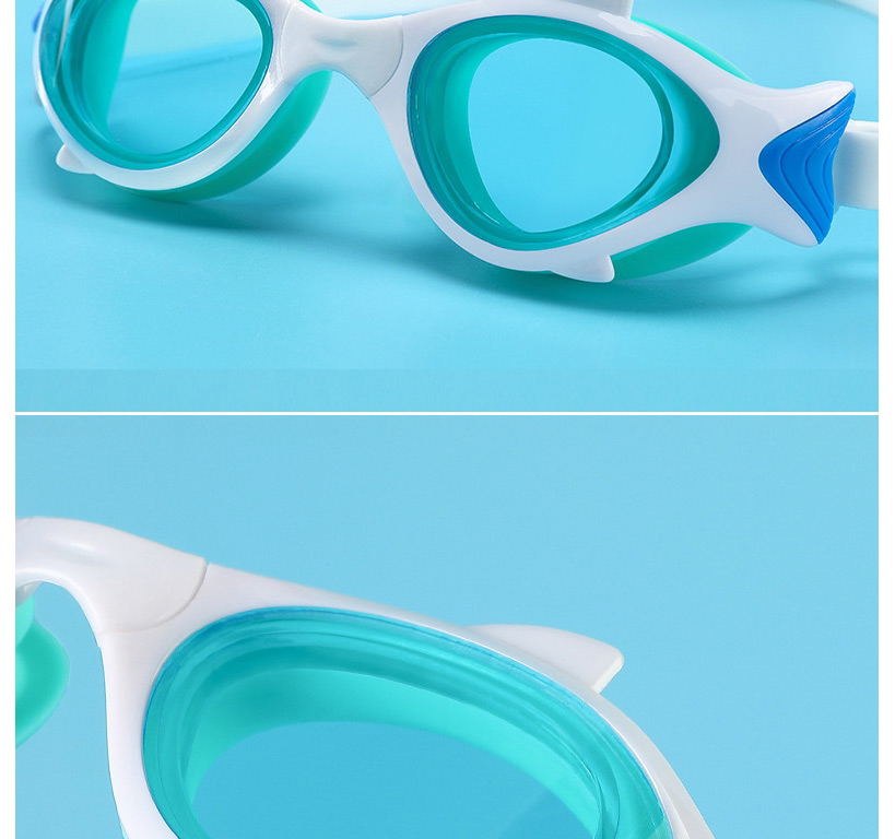 Fashion Grapefruit Powder Hd Anti-fog Waterproof Fish-shaped Swimming Goggles,Beach accessories