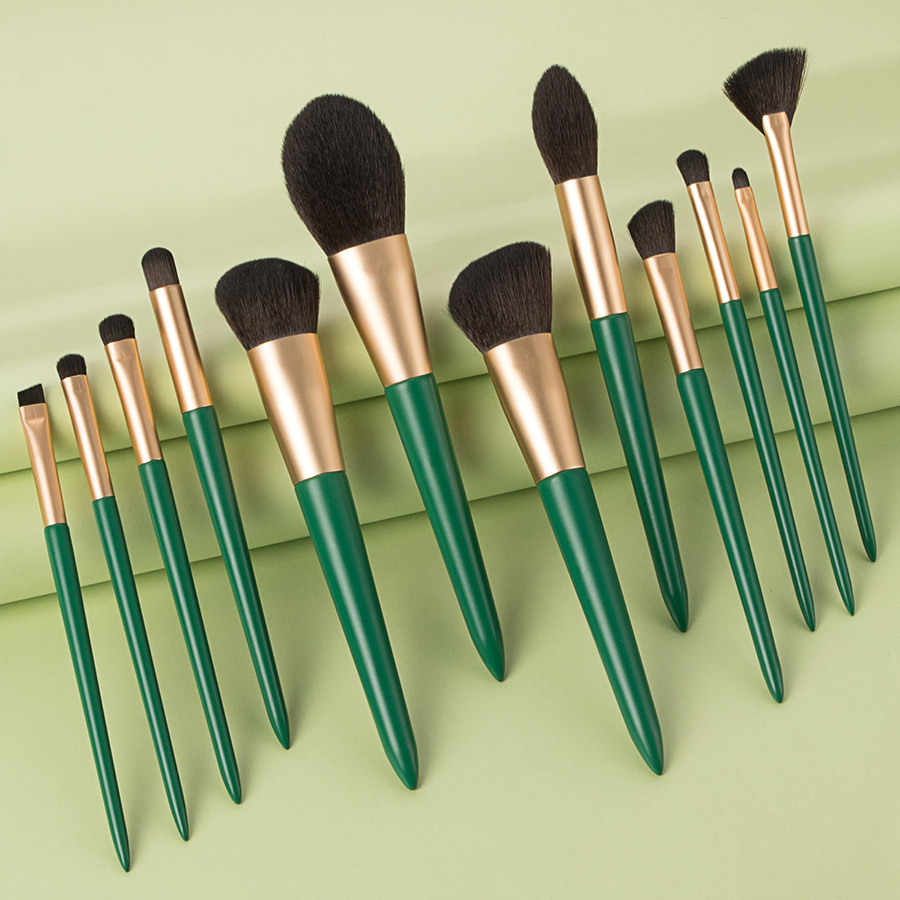 Fashion Blue Set Of 12 Makeup Makeup Brushes,Beauty tools