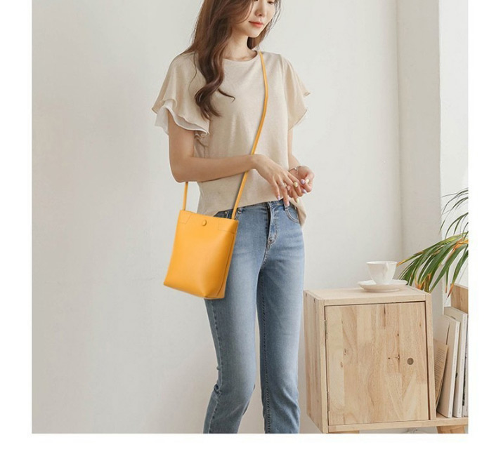 Fashion White Snap Button Shoulder Bag,Shoulder bags