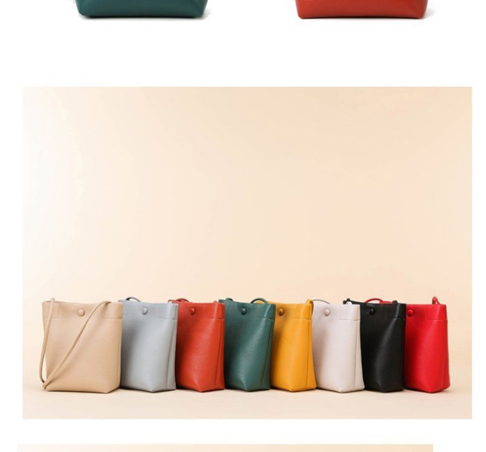 Fashion Red Snap Button Shoulder Bag,Shoulder bags