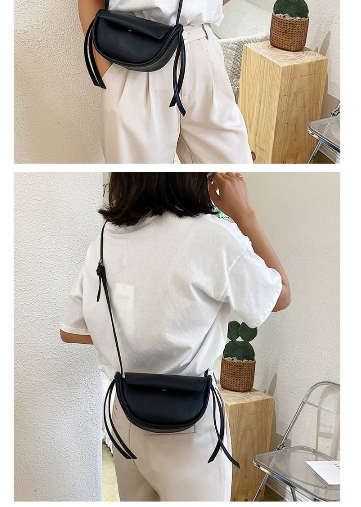 Fashion Light Green Semi-circular Flip Shoulder Shoulder Bag,Shoulder bags
