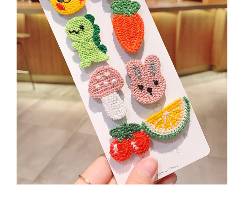 Fashion Fresh Daisies [13 Pieces] Knitted Flower Fruit Animal Hit Color Bangs Velcro Suit,Kids Accessories