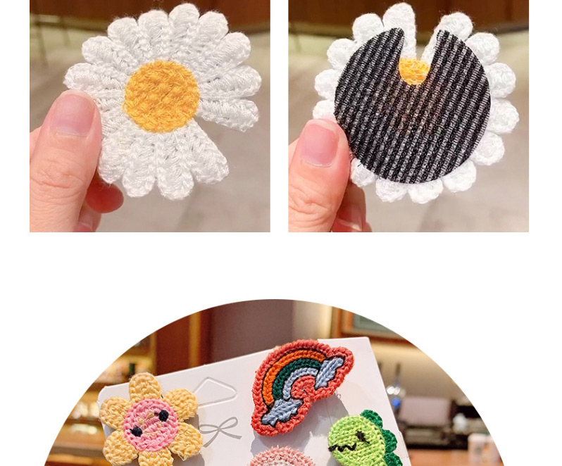 Fashion Fresh Daisies [13 Pieces] Knitted Flower Fruit Animal Hit Color Bangs Velcro Suit,Kids Accessories