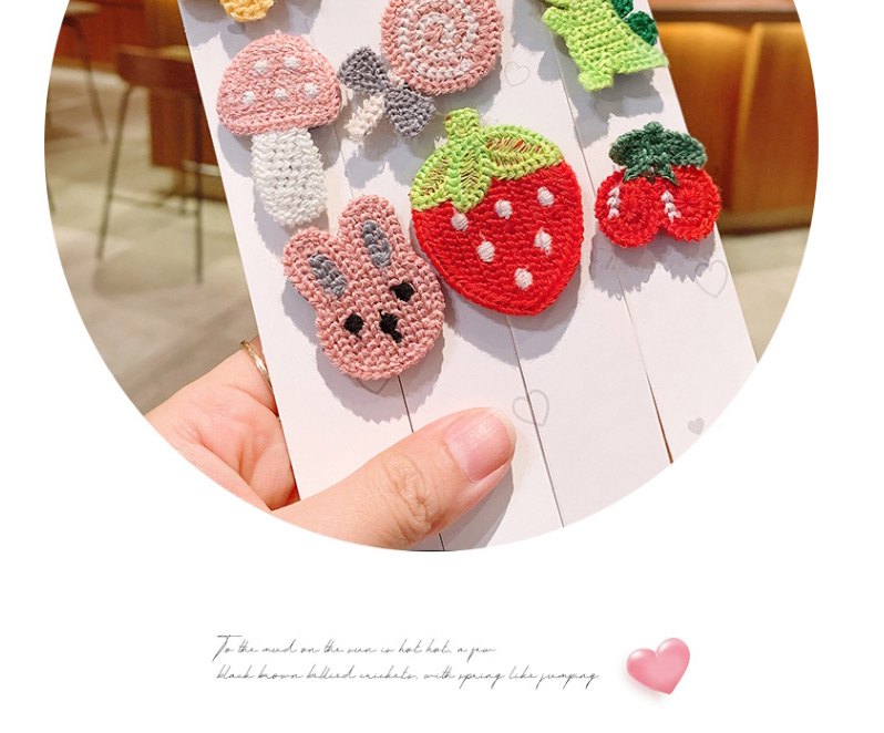 Fashion Daisy Flowers [6 Packs] Knitted Flower Fruit Animal Hit Color Bangs Velcro Suit,Kids Accessories