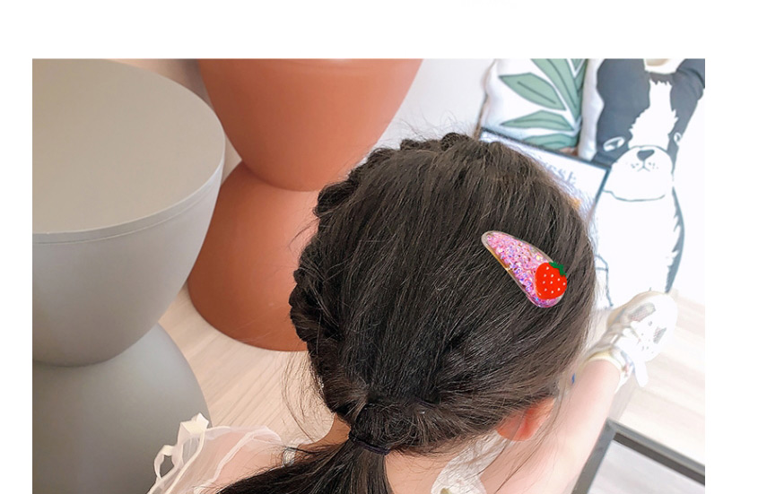 Fashion 4#15-piece Set Of Small Flowers And Fruits Tassel Alloy Resin Fruit Animal Flower Children Hairpin Set,Kids Accessories