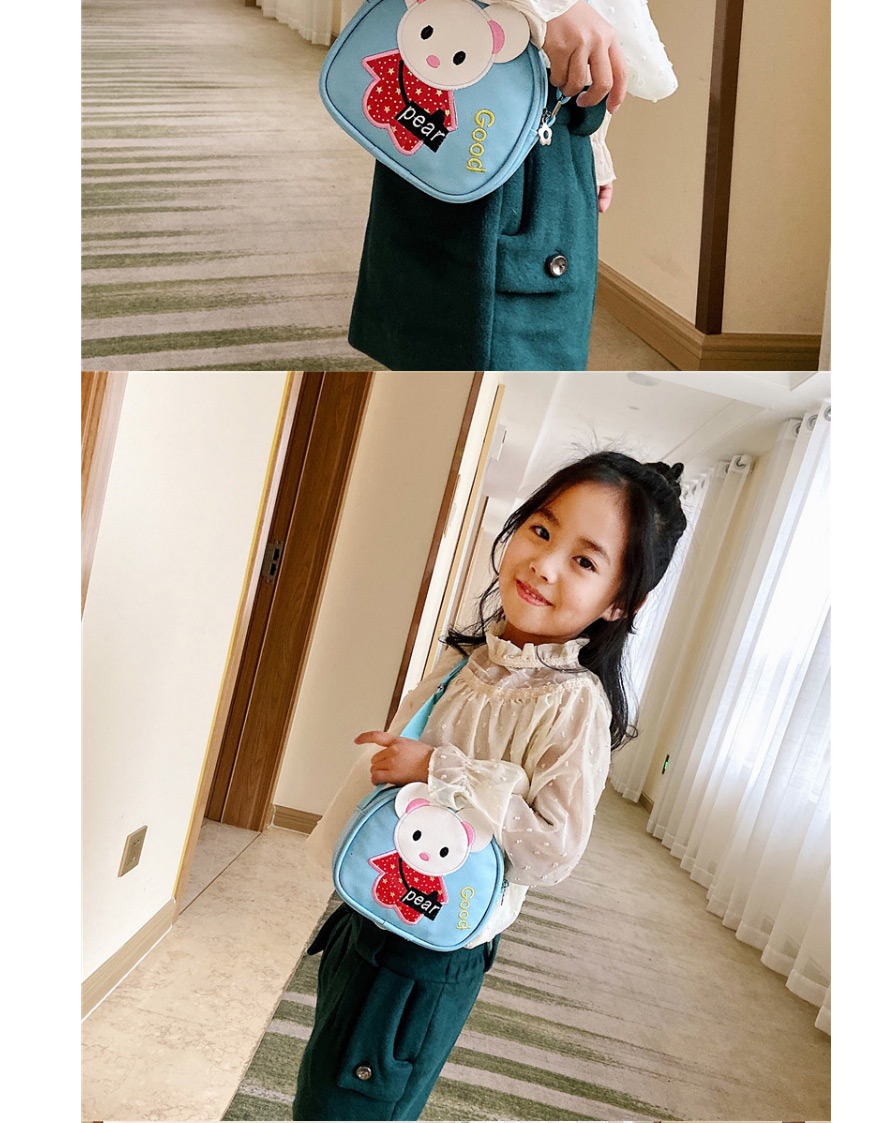 Fashion Purple Rat Rabbit And Mouse Print Kids Messenger Shoulder Bag,Messenger bags