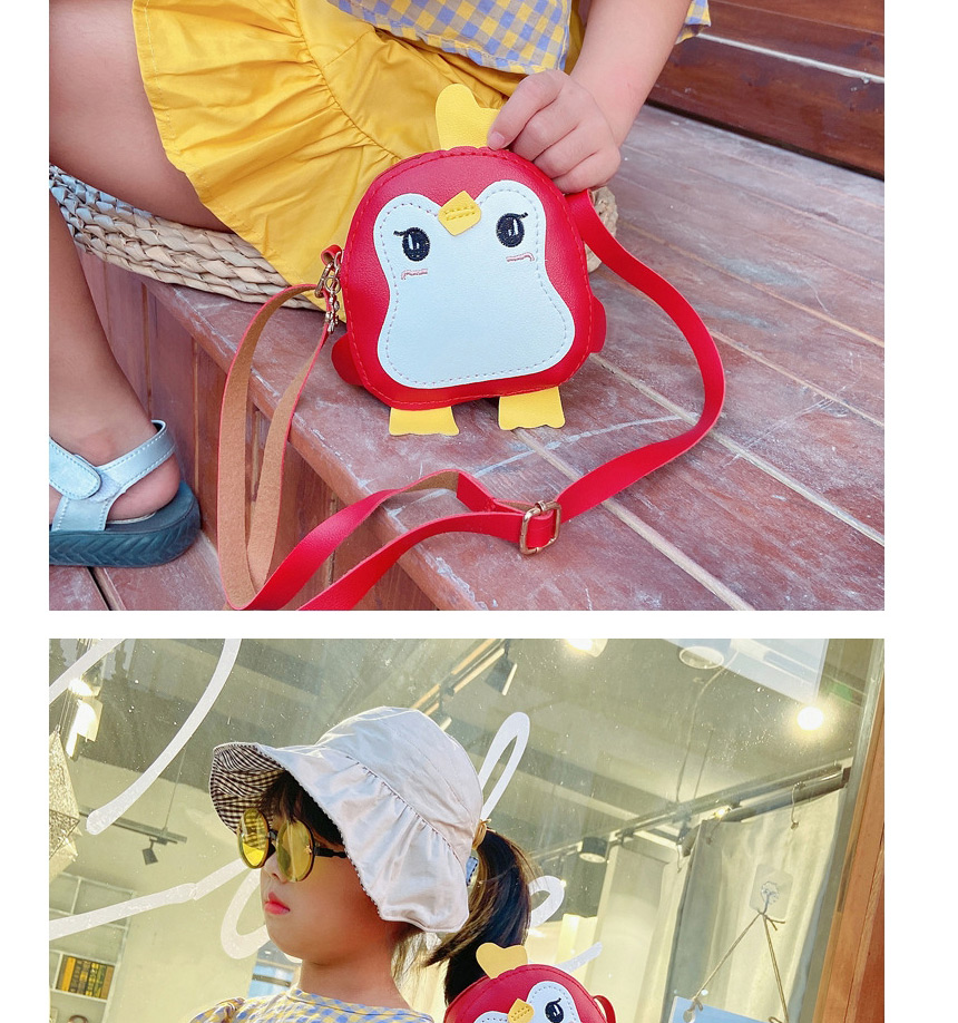 Fashion Green Penguin Stitching Childrens Crossbody Shoulder Bag,Messenger bags