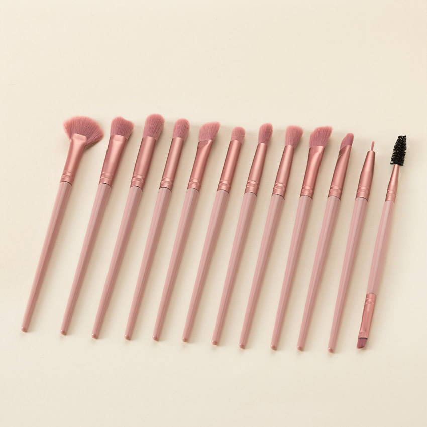 Fashion Pink Eyebrow Brush Straight Makeup Brush Set,Beauty tools