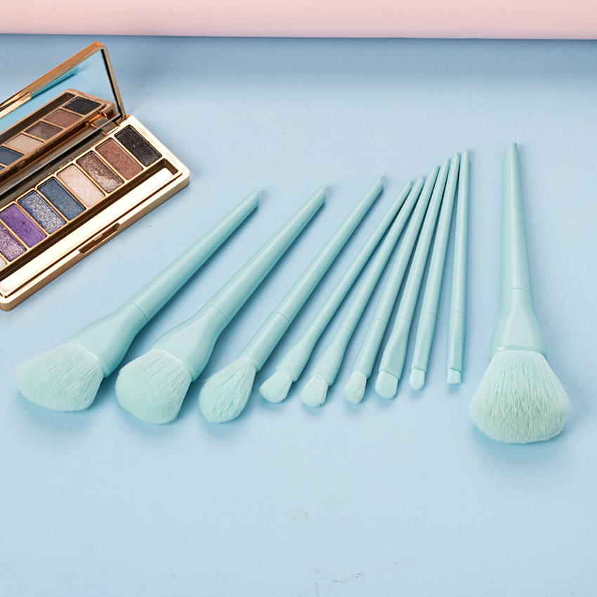 Fashion Blue Pure Color Makeup Brush Set,Beauty tools