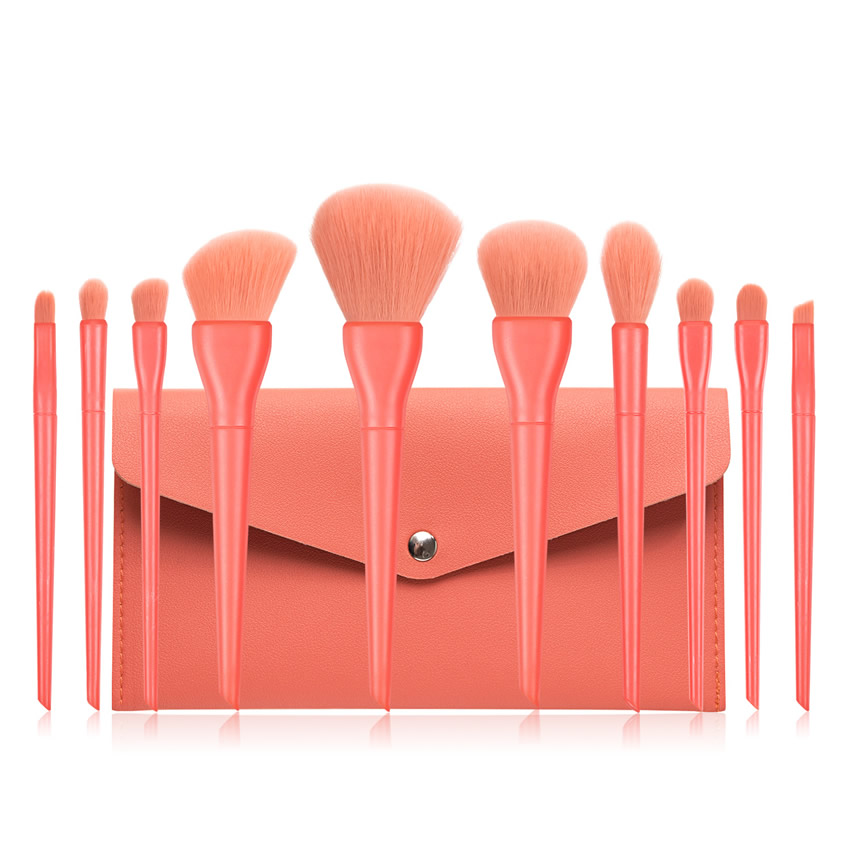 Fashion Watermelon Red Pure Color Makeup Brush Set,Beauty tools