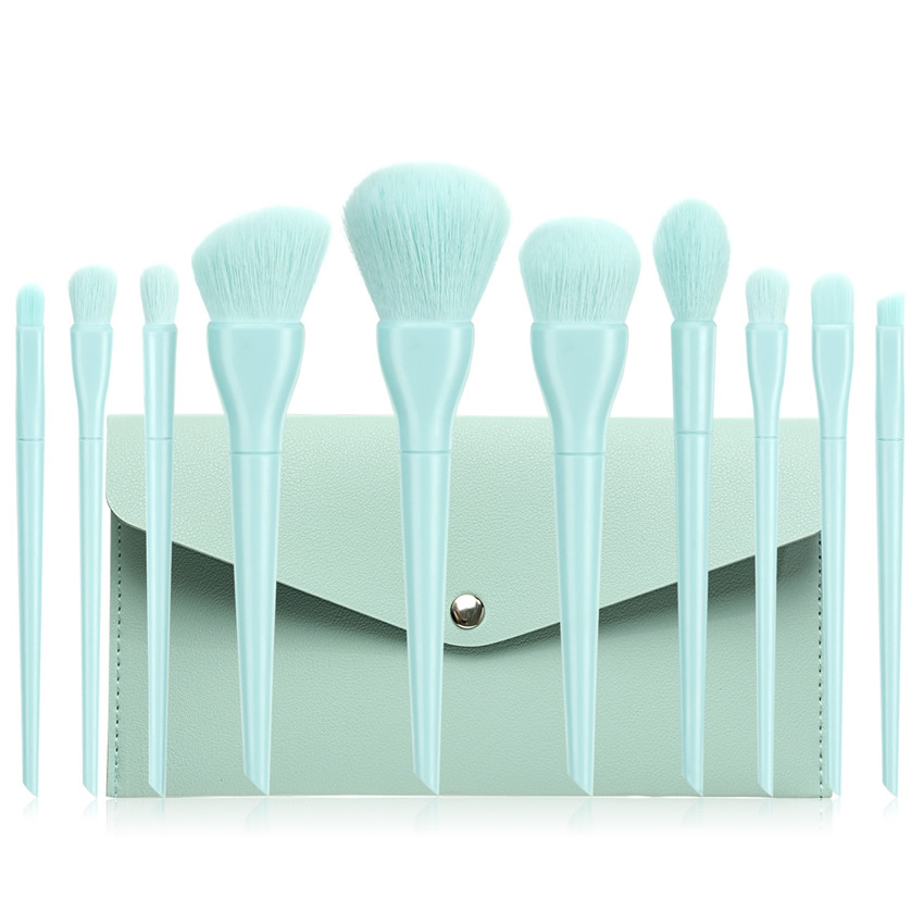 Fashion Blue Pure Color Makeup Brush Set,Beauty tools
