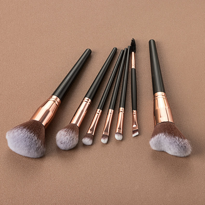 Fashion Black Gold Gradient Color Makeup Brush Set,Beauty tools