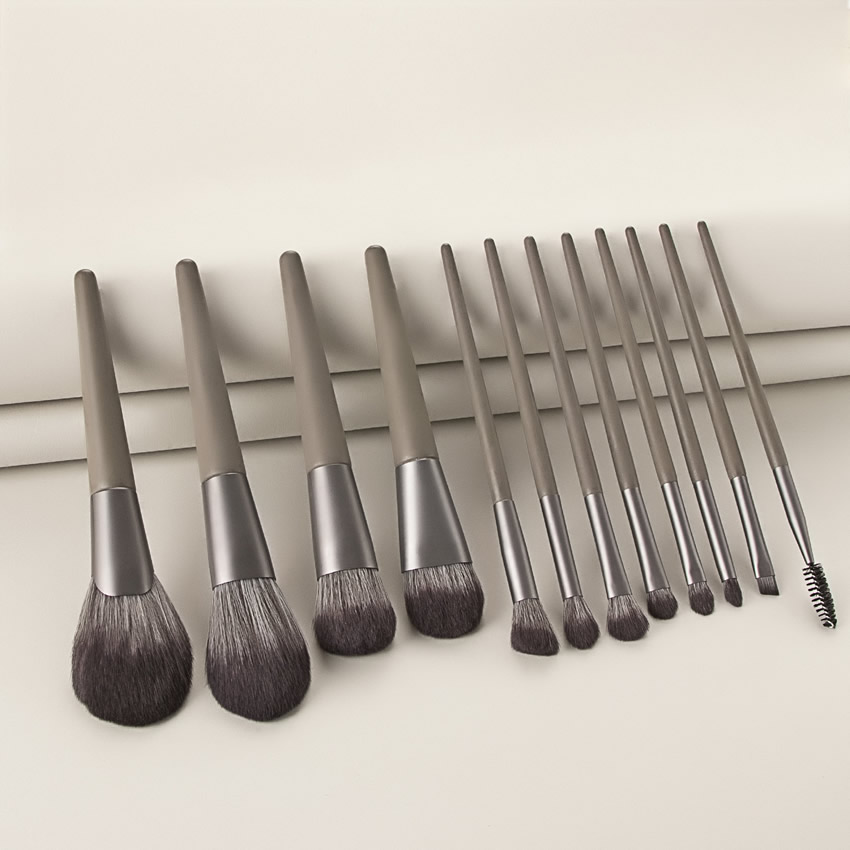 Fashion Gray Gradient Color Makeup Brush Set,Beauty tools