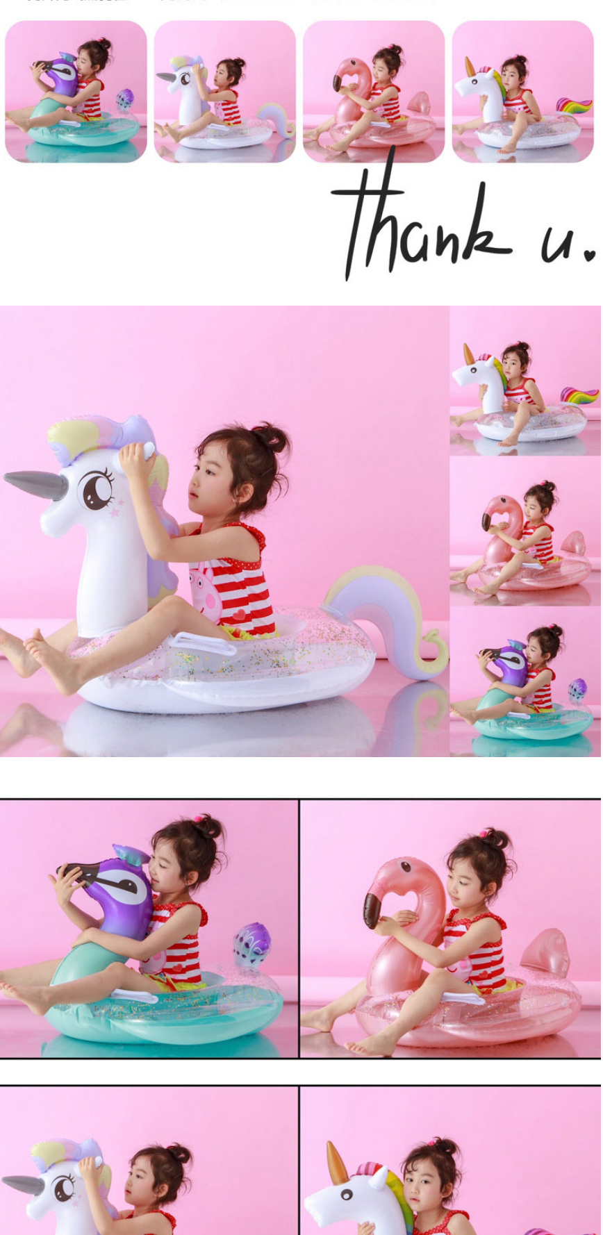 Fashion Sequined Inflatable Bottom Peacock Sequined Inflatable Bottom Boat Flamingo Unicorn Peacock Horse Bubble Bottom Child Seat,Swim Rings