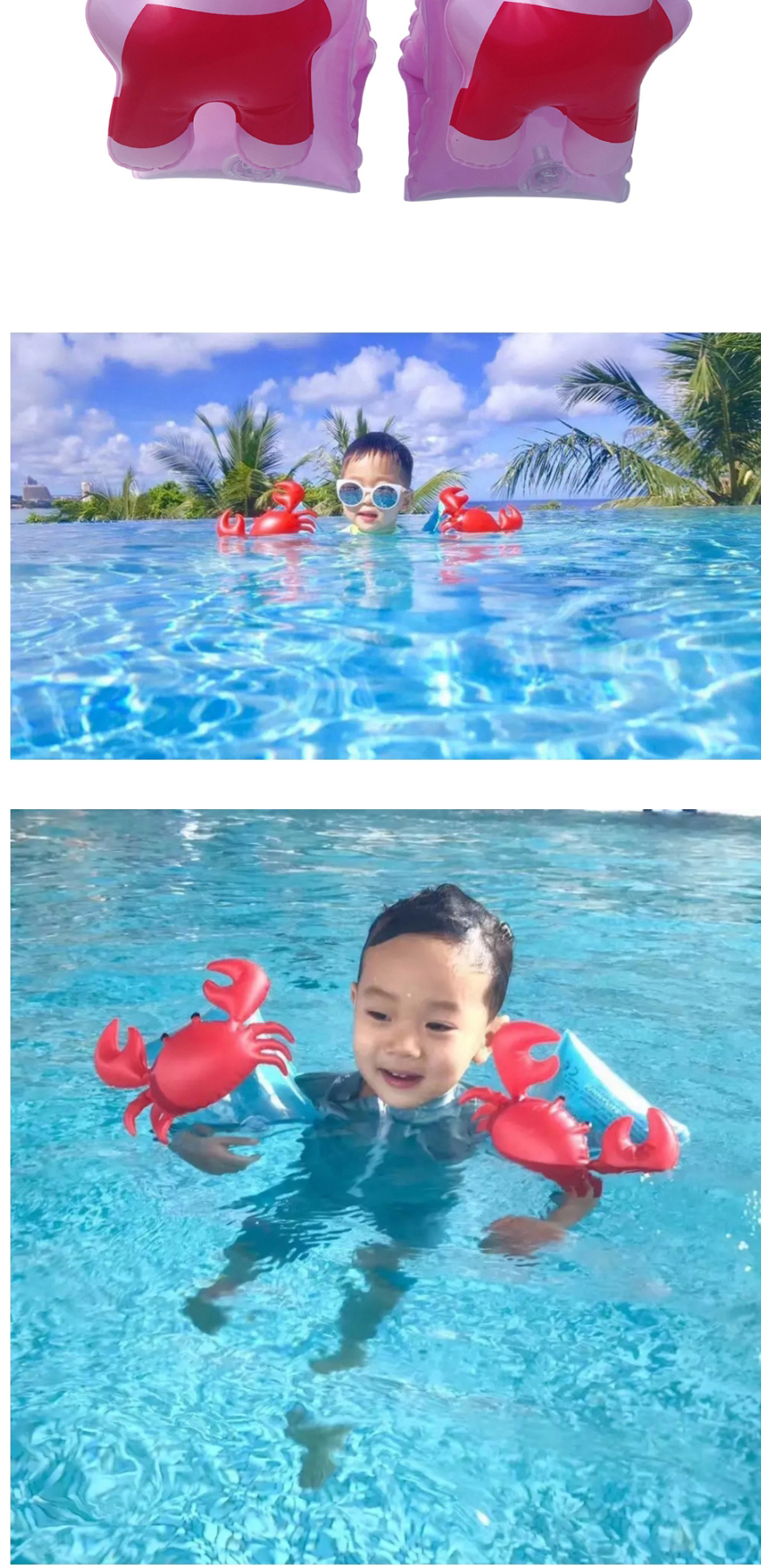 Fashion Pineapple Arm Ring (boxed) Flamingo Crab Pineapple Animal Children Swimming Arm Ring,Swim Rings