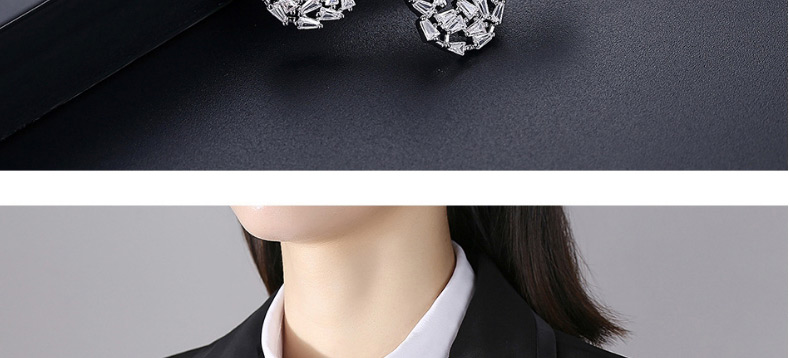 Fashion White Copper Inlaid Zircon Pearl Flower Hollow Brooch,Korean Brooches