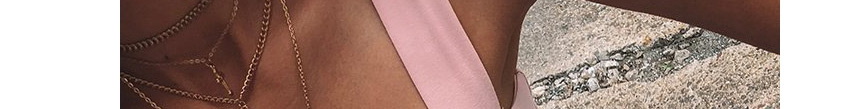 Fashion Pink Square Neck Slim Solid Color Vest,Tank Tops & Camis
