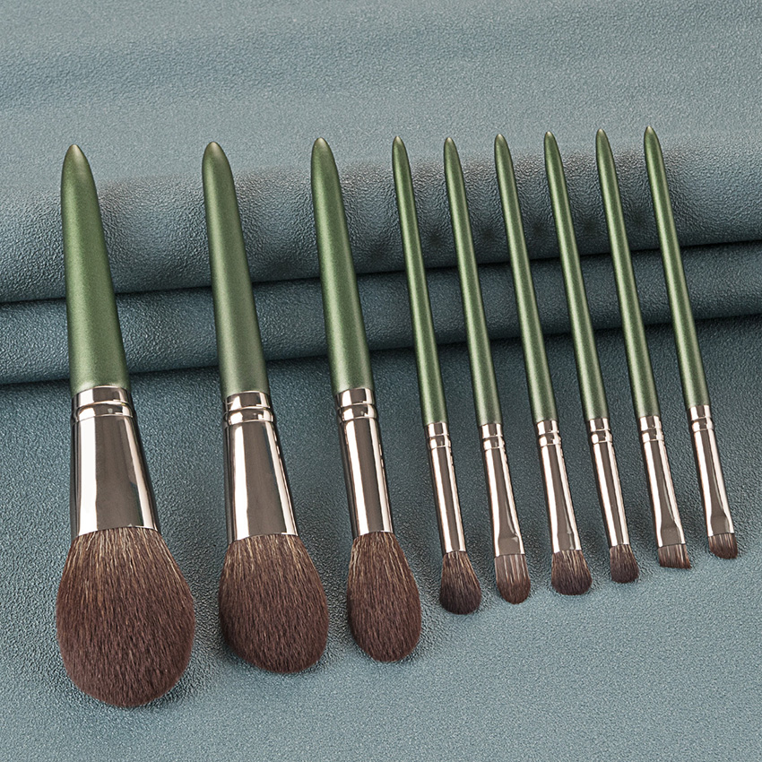 Fashion Green Fairy Nylon Hair Makeup Brush With Wooden Handle,Beauty tools