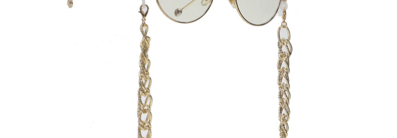 Fashion Golden Color Preserving Thick Aluminum Chain Anti-skid Glasses Chain,Sunglasses Chain