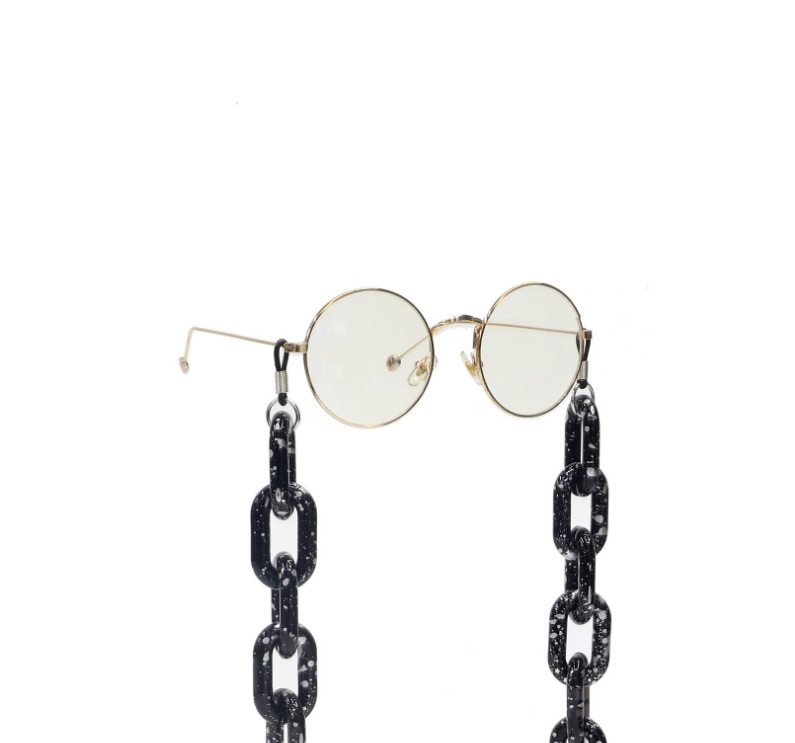 Fashion White Pattern Anti-slip Anti-lost Glasses Chain With Thick Acrylic Chain,Sunglasses Chain