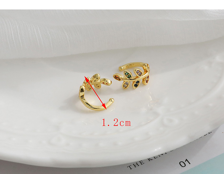 Fashion Golden Copper Inlaid Zircon Starfish Ear Bone Clip,Earrings