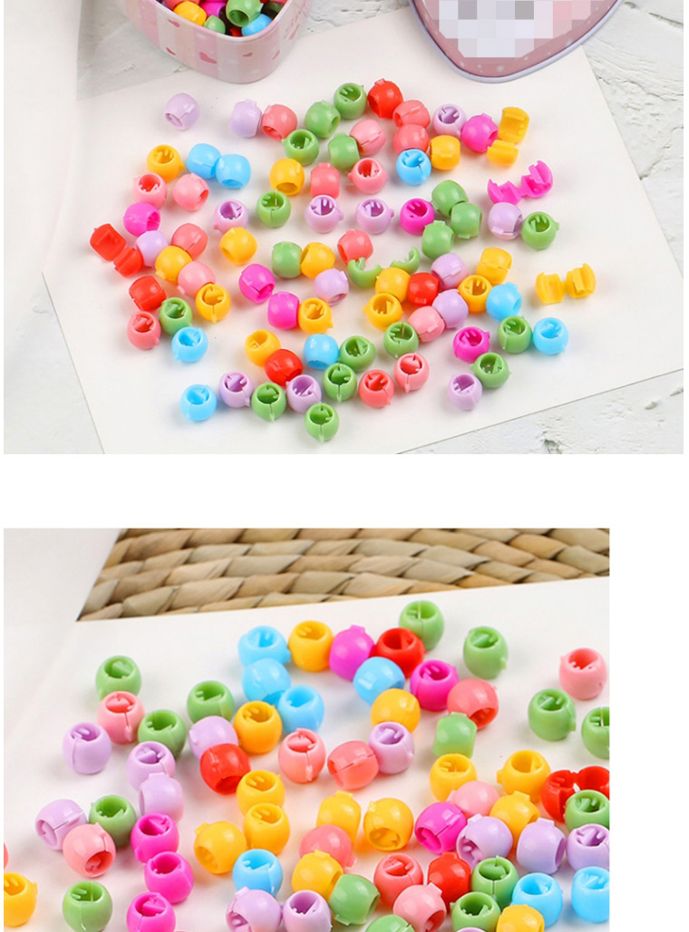 Fashion Opp Bag-jelly Color Bow Tie 50 Pcs Resin Love Crown Mouse Bunny Clip Set,Hair Claws