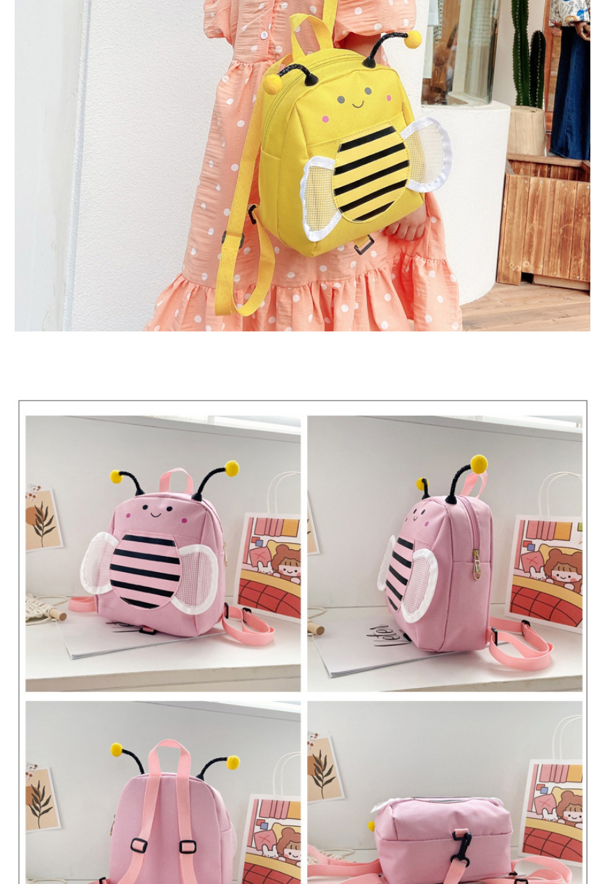 Fashion Pink Little Bee Nylon Children Backpack,Backpack