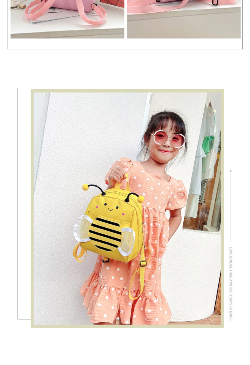 Fashion Yellow Little Bee Nylon Children Backpack,Backpack