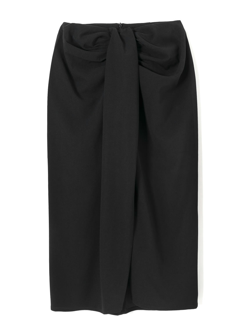Fashion Black Knotted Cage Sand Split Solid Skirt,Skirts