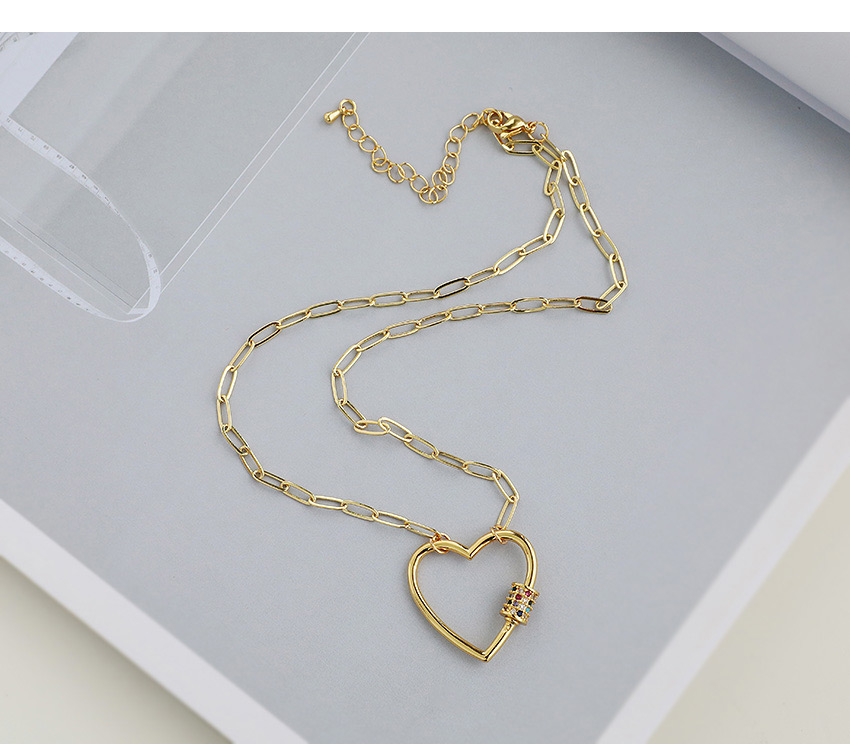 Fashion Golden Copper Inlaid Zircon Crown Necklace 50cm,Necklaces