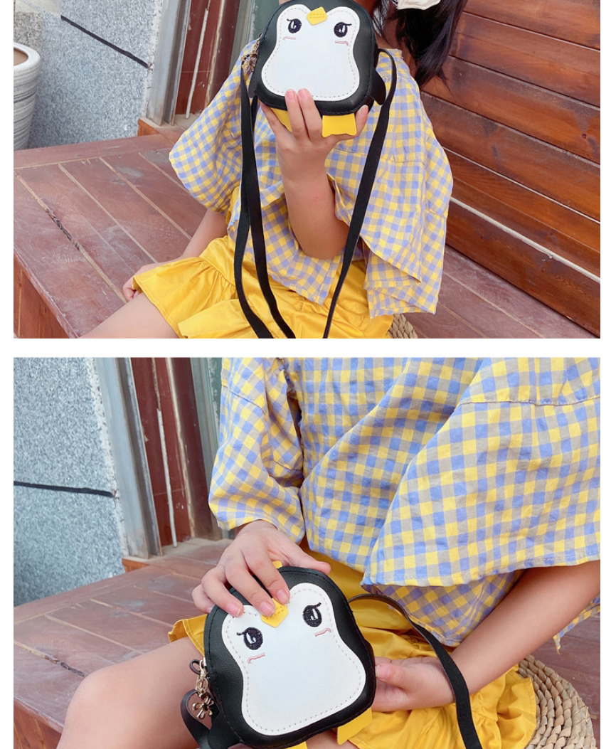 Fashion Pink Penguin Stitching Childrens Shoulder Messenger Bag,Shoulder bags